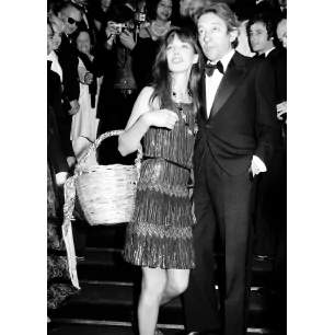 JANE BIRKIN ET SERGE GAINSBOURG ESCALIERS