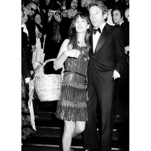 JANE BIRKIN ET SERGE GAINSBOURG ESCALIERS