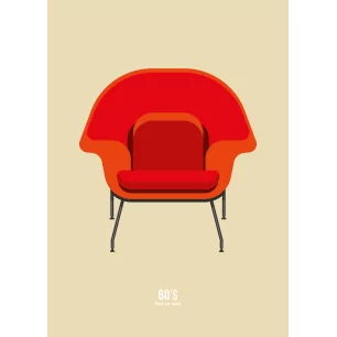 FAUTEUIL 1 ROUGE