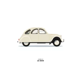 VOITURE CITROEN 2CV BLANCHE