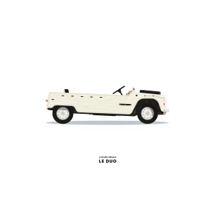VOITURE CITROEN MEHARI BLANCHE