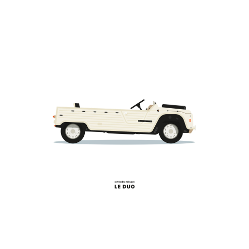 VOITURE CITROEN MEHARI BLANCHE