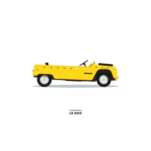 VOITURE CITROEN MEHARI JAUNE