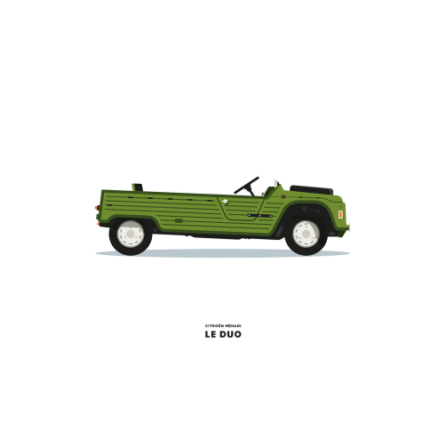 VOITURE CITROEN MEHARI VERTE