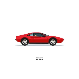 VOITURE FERRARI 308 GTS ROUGE