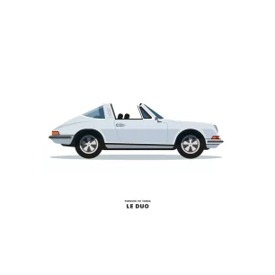 VOITURE PORSCHE 911 TARGA BLANCHE