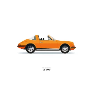 VOITURE PORSCHE 911 TARGA ORANGE