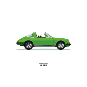 VOITURE PORSCHE 911 TARGA VERTE