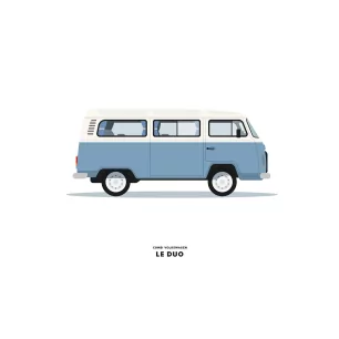 COMBI VOLKSWAGEN BLEUE