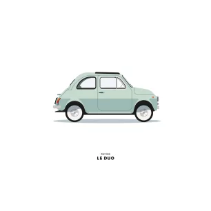 FIAT 500 BLEUE