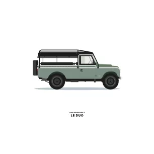LE DUO VOITURE LAND ROVER GRISE