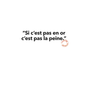 120 SI C'EST PAS EN OR