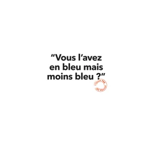129 VOUS L'AVEZ EN BLEU