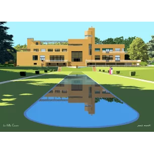 VILLA CAVROIS AVEC PERSONNAGE