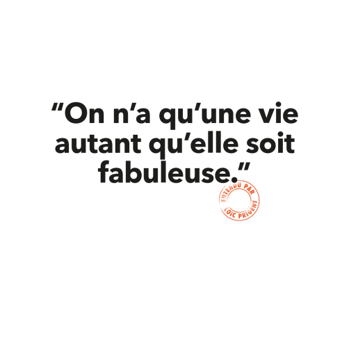 40 ON N'A QU'UNE VIE