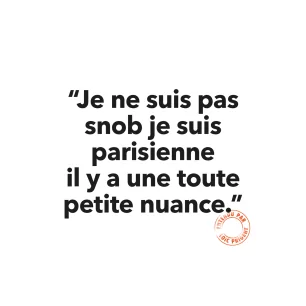 53 JE NE SUIS PAS SNOB