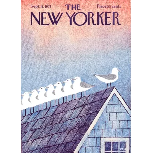 127 - CHARLES E. MARTIN - GULLS ATOP ROOF