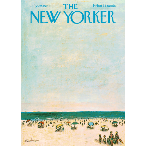 161 - ABE BIRNBAUM - FAMILIES AT THE BEACH