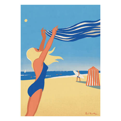 19 BLOND HAIR BLUE STRIPES