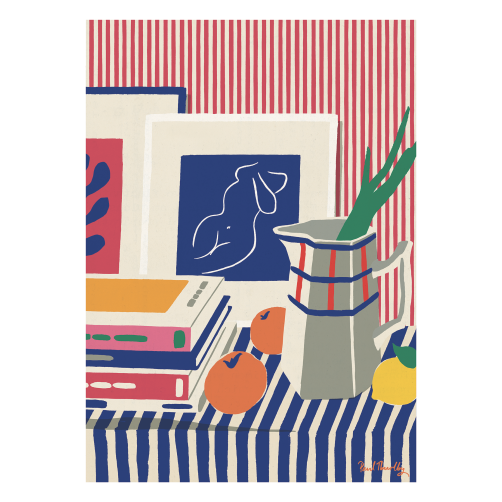 28 STILL LIFE WITH STRIPES