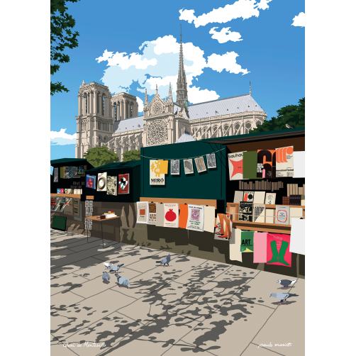 QUAI MONTEBELLO AVEC PIGEONS